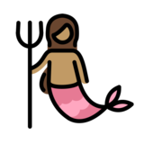Mermaid: Medium Skin Tone on OpenMoji 13.0
