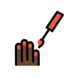 Nail Polish: Dark Skin Tone on OpenMoji 13.0