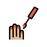 Nail Polish: Medium-Light Skin Tone on OpenMoji 13.0
