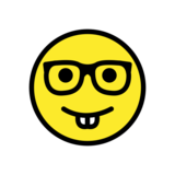 Nerd Face on OpenMoji 13.0