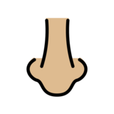 Nose: Medium-Light Skin Tone on OpenMoji 13.0