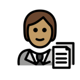 Office Worker: Medium Skin Tone on OpenMoji 13.0
