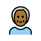 Older Person: Medium-Dark Skin Tone on OpenMoji 13.0
