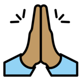 Palms Up Together: Medium Skin Tone on OpenMoji 13.0