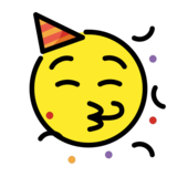 Partying Face on OpenMoji 13.0