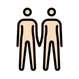 People Holding Hands: Light Skin Tone on OpenMoji 13.0