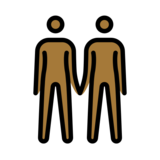 People Holding Hands: Medium-Dark Skin Tone on OpenMoji 13.0