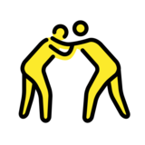 People Wrestling on OpenMoji 13.0