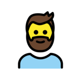 Person: Beard on OpenMoji 13.0