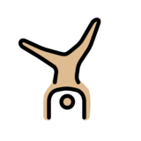 Person Cartwheeling: Medium-Light Skin Tone on OpenMoji 13.0