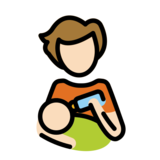 Person Feeding Baby: Light Skin Tone on OpenMoji 13.0