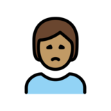 Person Frowning: Medium Skin Tone on OpenMoji 13.0
