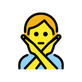 Person Gesturing No on OpenMoji 13.0