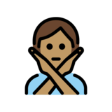 Person Gesturing No: Medium Skin Tone on OpenMoji 13.0