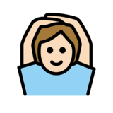 Person Gesturing OK: Light Skin Tone on OpenMoji 13.0