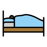 Person in Bed: Dark Skin Tone on OpenMoji 13.0