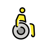 Person in Manual Wheelchair on OpenMoji 13.0
