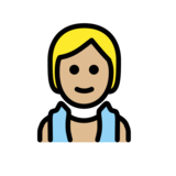 Person in Steamy Room: Medium-Light Skin Tone on OpenMoji 13.0