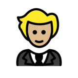 Person in Tuxedo: Medium-Light Skin Tone on OpenMoji 13.0