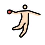 Person Playing Handball: Light Skin Tone on OpenMoji 13.0