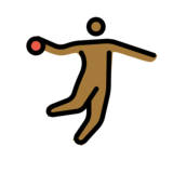Person Playing Handball: Medium-Dark Skin Tone on OpenMoji 13.0