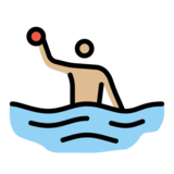 Person Playing Water Polo: Medium-Light Skin Tone on OpenMoji 13.0