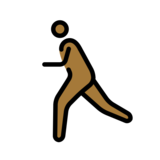 Person Running: Medium-Dark Skin Tone on OpenMoji 13.0