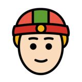 Person with Skullcap: Light Skin Tone on OpenMoji 13.0