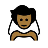 Person with Veil: Medium-Dark Skin Tone on OpenMoji 13.0