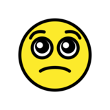 Pleading Face on OpenMoji 13.0