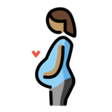 Pregnant Woman: Medium Skin Tone on OpenMoji 13.0
