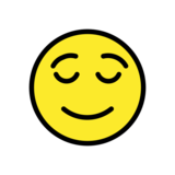 Relieved Face on OpenMoji 13.0