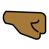 Right-Facing Fist: Medium-Dark Skin Tone on OpenMoji 13.0