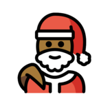Santa Claus: Medium-Dark Skin Tone on OpenMoji 13.0