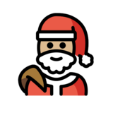Santa Claus: Medium-Light Skin Tone on OpenMoji 13.0