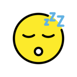 Sleeping Face on OpenMoji 13.0