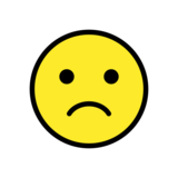 Slightly Frowning Face on OpenMoji 13.0