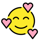 Smiling Face with Hearts on OpenMoji 13.0
