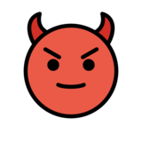 Smiling Face with Horns on OpenMoji 13.0