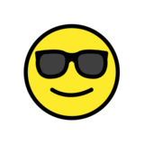 Smiling Face with Sunglasses on OpenMoji 13.0