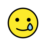Smiling Face with Tear on OpenMoji 13.0
