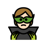 Supervillain: Light Skin Tone on OpenMoji 13.0