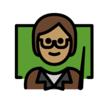 Teacher: Medium Skin Tone on OpenMoji 13.0