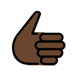 Thumbs Up: Dark Skin Tone on OpenMoji 13.0