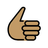 Thumbs Up: Medium Skin Tone on OpenMoji 13.0