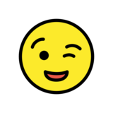 Winking Face on OpenMoji 13.0