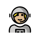 Woman Astronaut: Medium-Light Skin Tone on OpenMoji 13.0