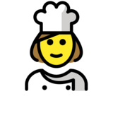 Woman Cook on OpenMoji 13.0
