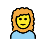 Woman: Curly Hair on OpenMoji 13.0