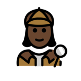 Woman Detective: Dark Skin Tone on OpenMoji 13.0